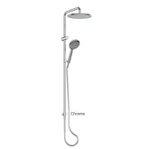 ASTRO II Twin Rail Shower In Chrome - Matte Black - Brushed Brass - Brushed Nickel - Gunmetal